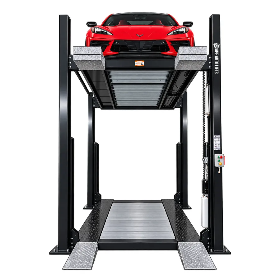 4-Post Triple Stacker 1 cars view