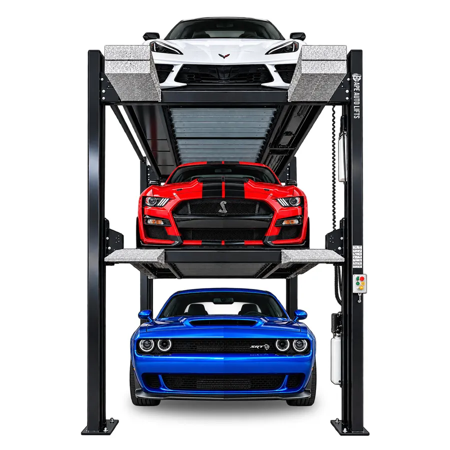 4-Post Triple Stacker front view