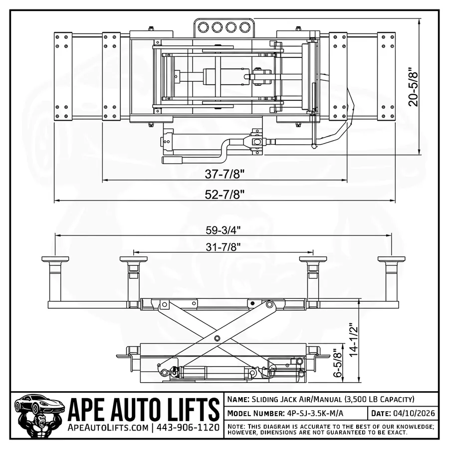 Sliding Jack Diagram view