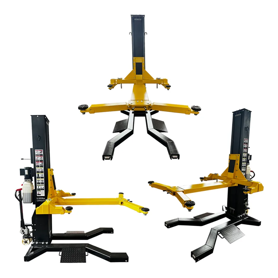 Single Post Lift All Angles view