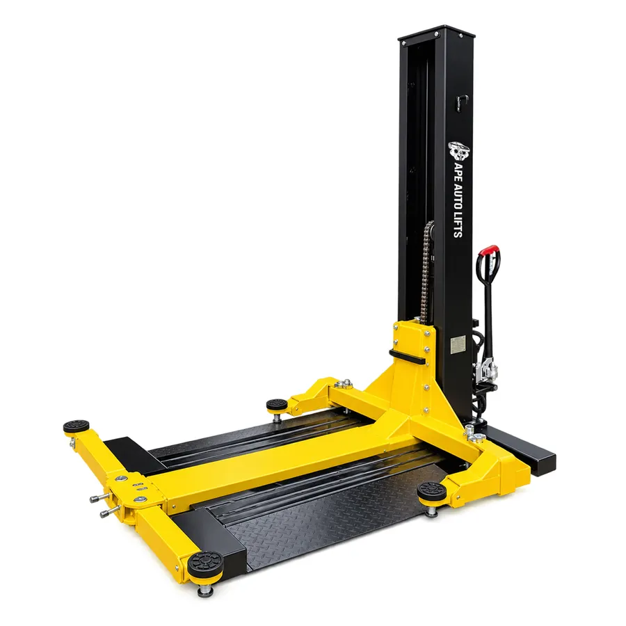 Single Post Lift Angled view